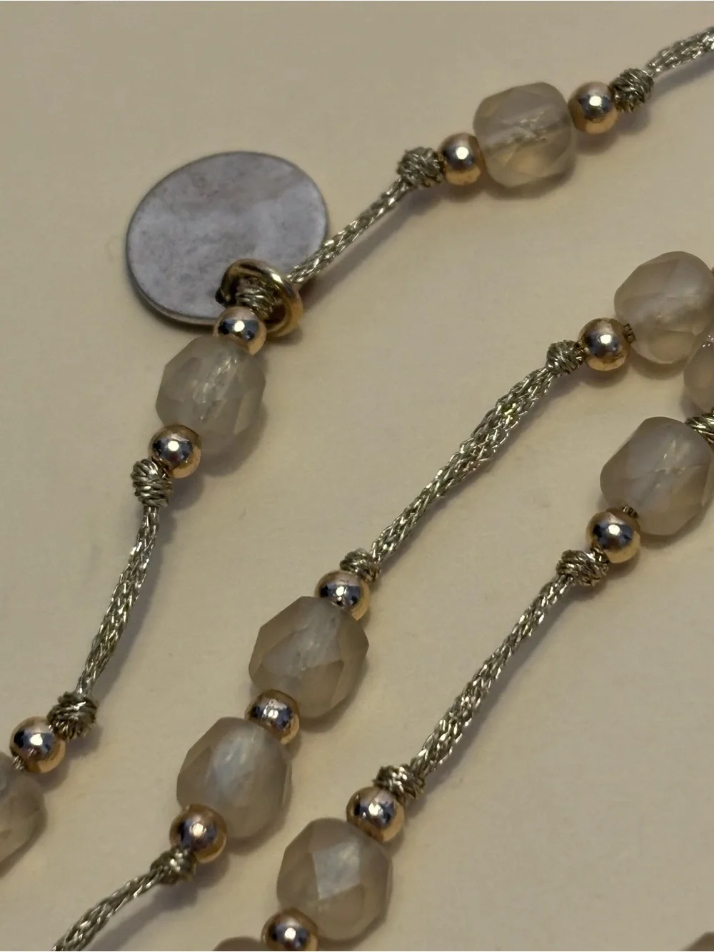 J.Jill Gold-Tone Layered Coin Station Necklace 18”-22”+2”
